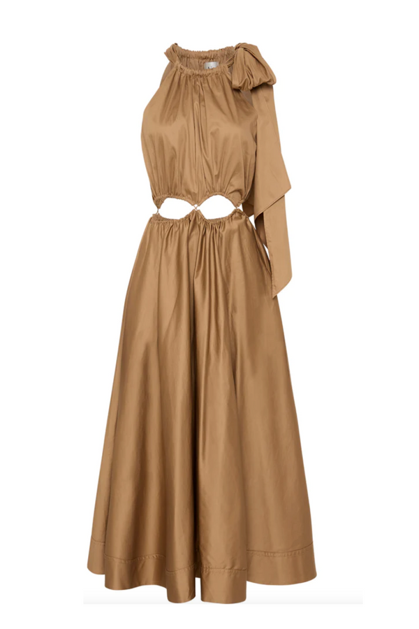 Aje Henriette Strap Cutout Midi Dress Size 10 Bow