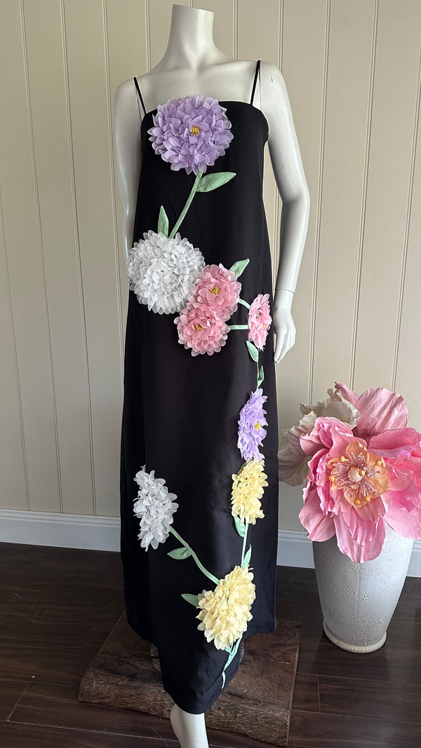ELLIAT buttercup maxi dress black size m 12