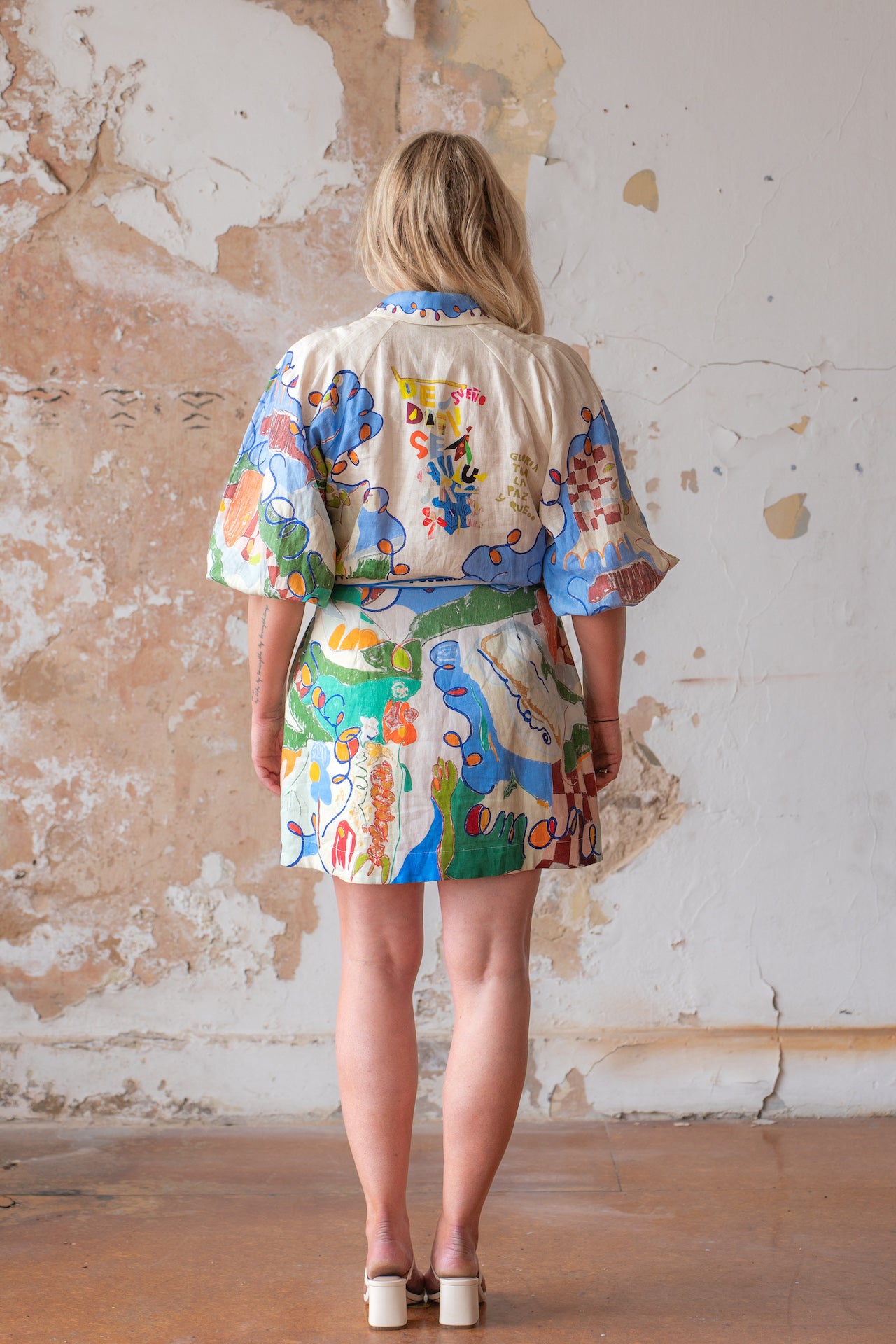 Alemais Nadia Mini Shirtdress Multi Size 12