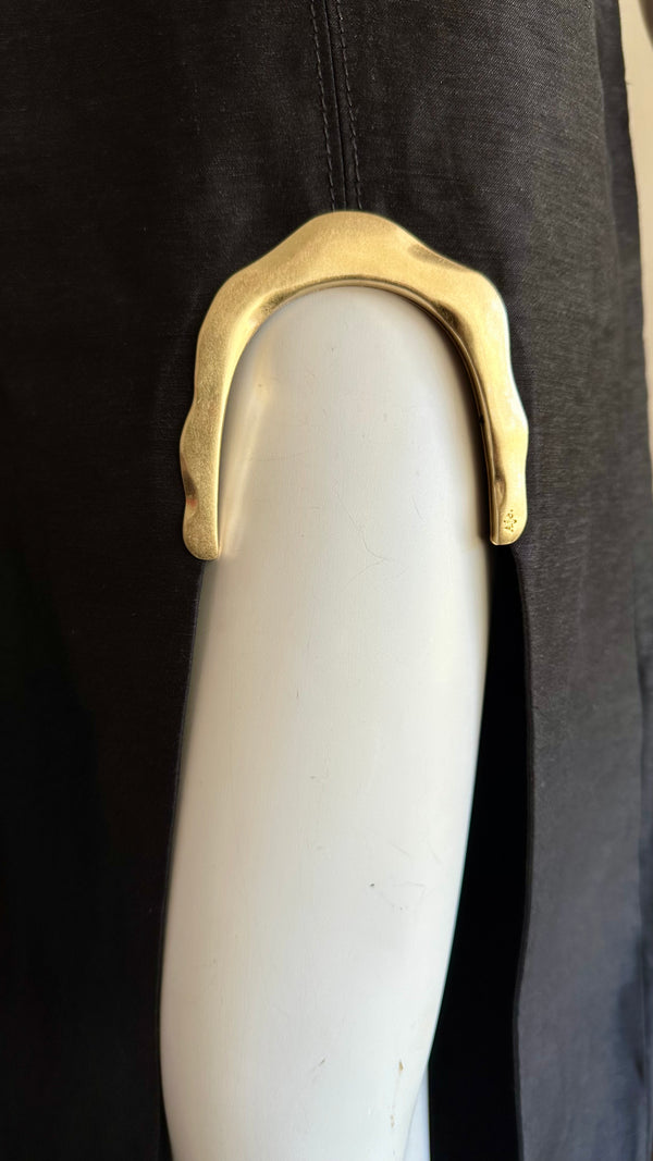 Aje Flourish Midi Dress Size 8 Black