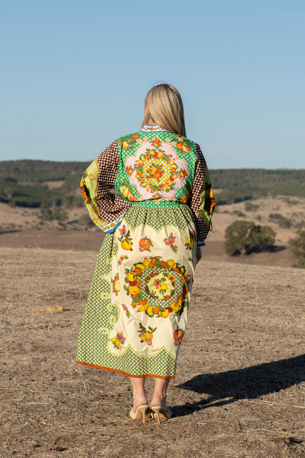 Alemais Lemonis Midi Dress Size 14 16 Long Sleeves