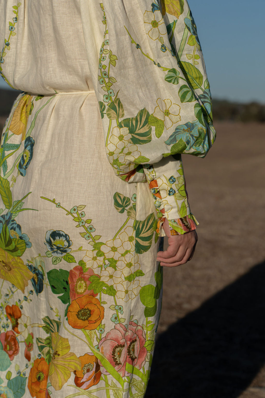 Alemais Constance Maxi Shirt Dress Size 14 16 Long Sleeve